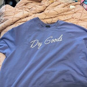 Dry goods purple sweatshirt